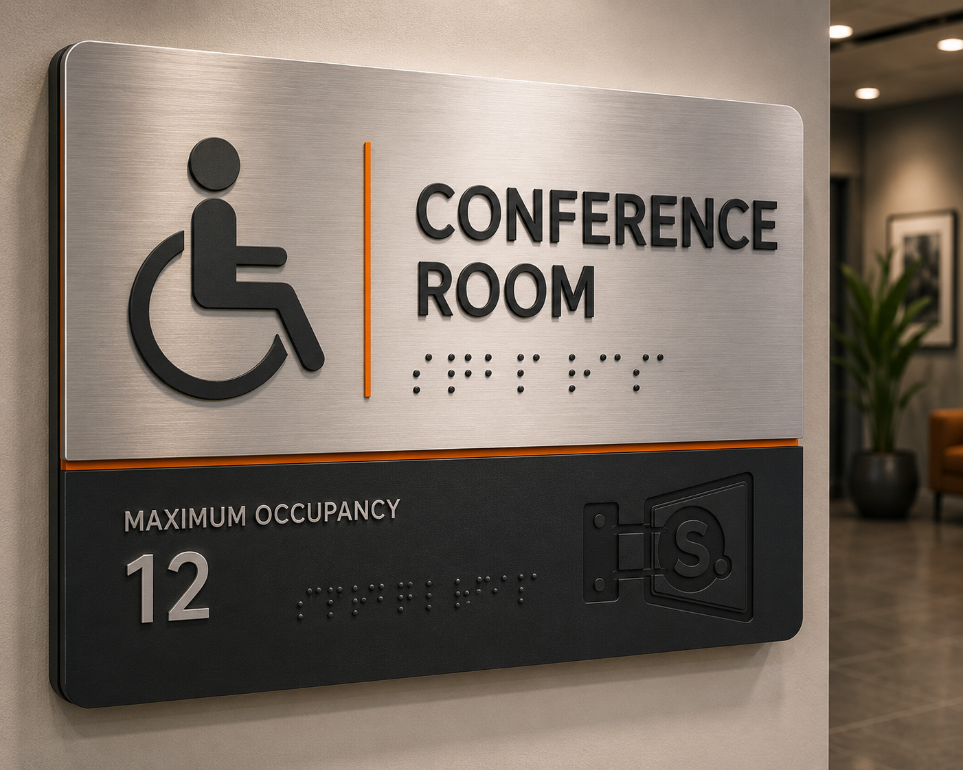 ADA / Braille Sign example concept