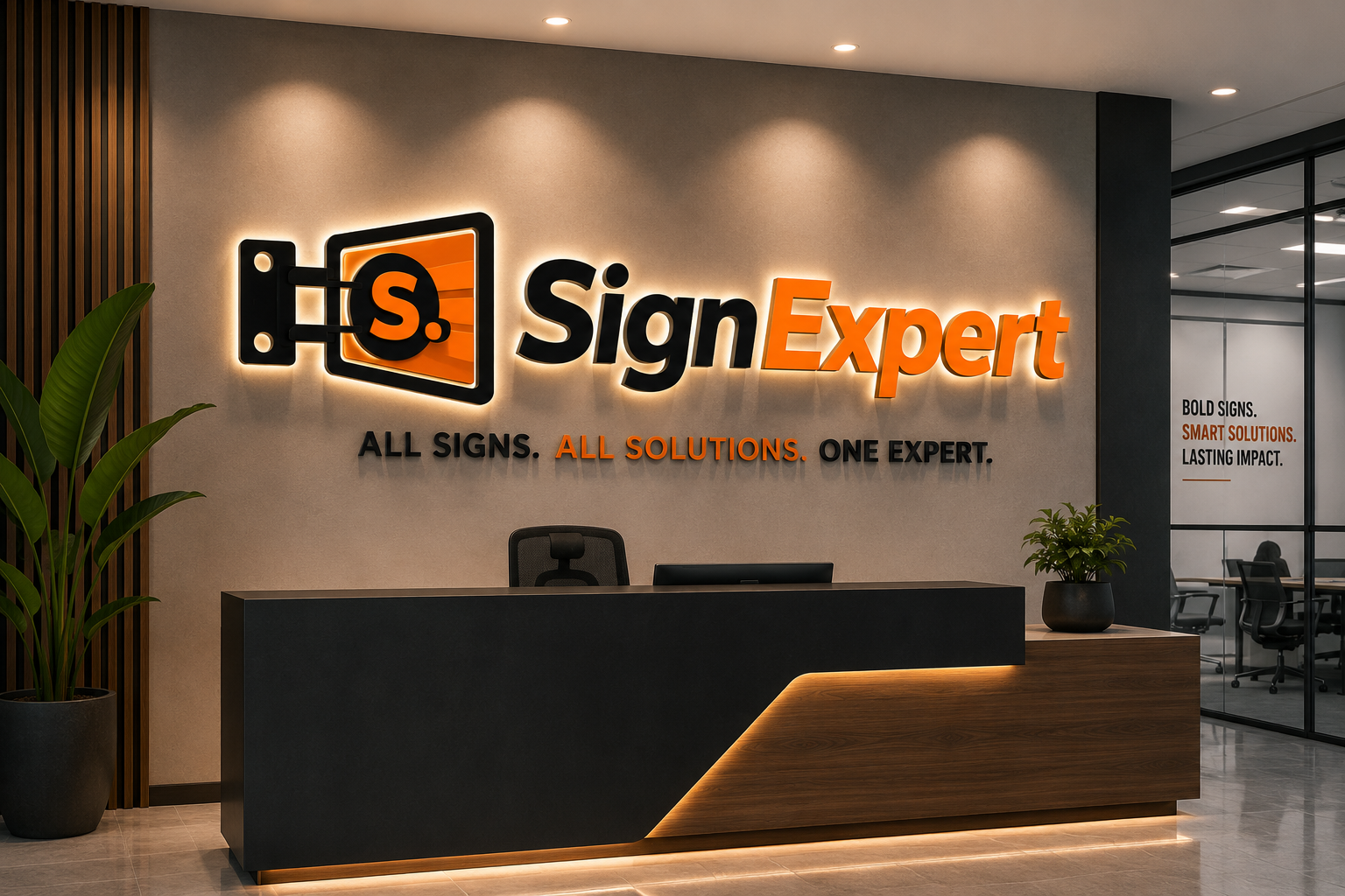 Lobby Logo Sign example concept