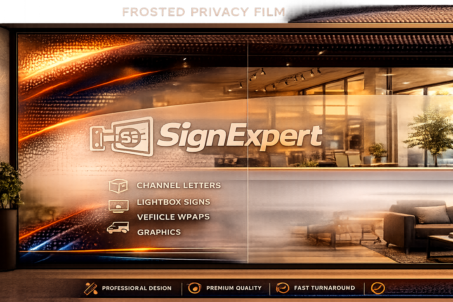 Frosted Privacy Film example concept