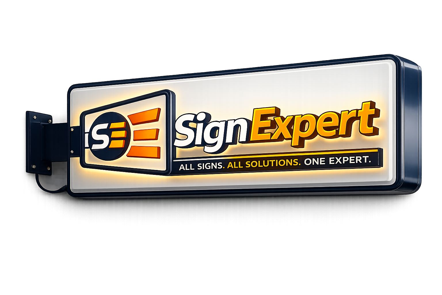 Lightbox Cabinet Sign example concept