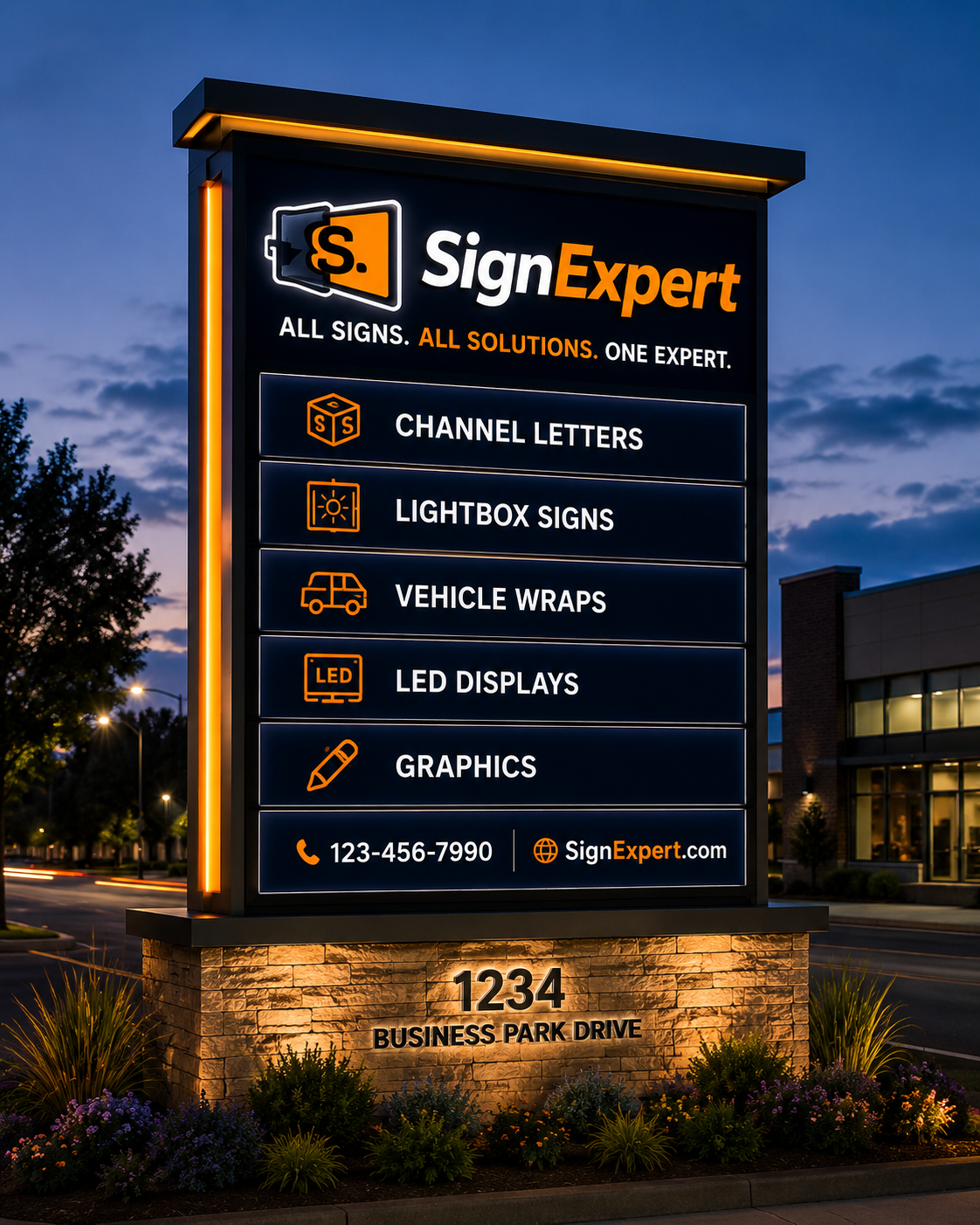 Pylon / Pole Sign example concept